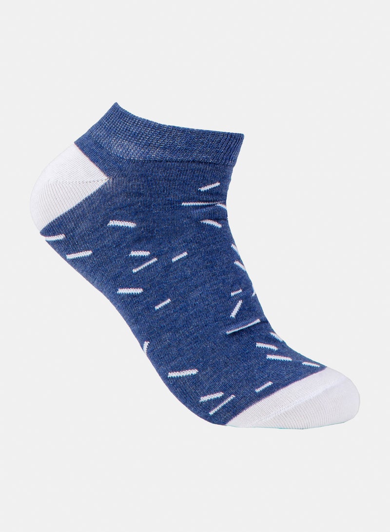 Odds Men's Pack of 3 Lycra Ankle Patterned Socks - Image 4